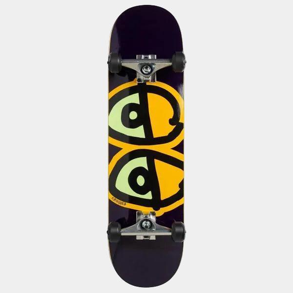 Krooked Skateboards Deluxe Glow Eyes Complete Skateboard 8.25"