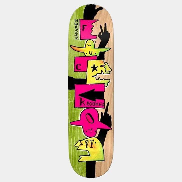 Krooked Skateboards Sam Narvaez F Off Deck 8.38"