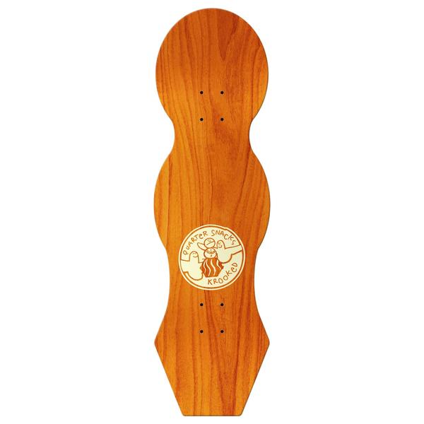 Krooked Skateboards x Quartersnacks Snackman Cruiser Deck 9"