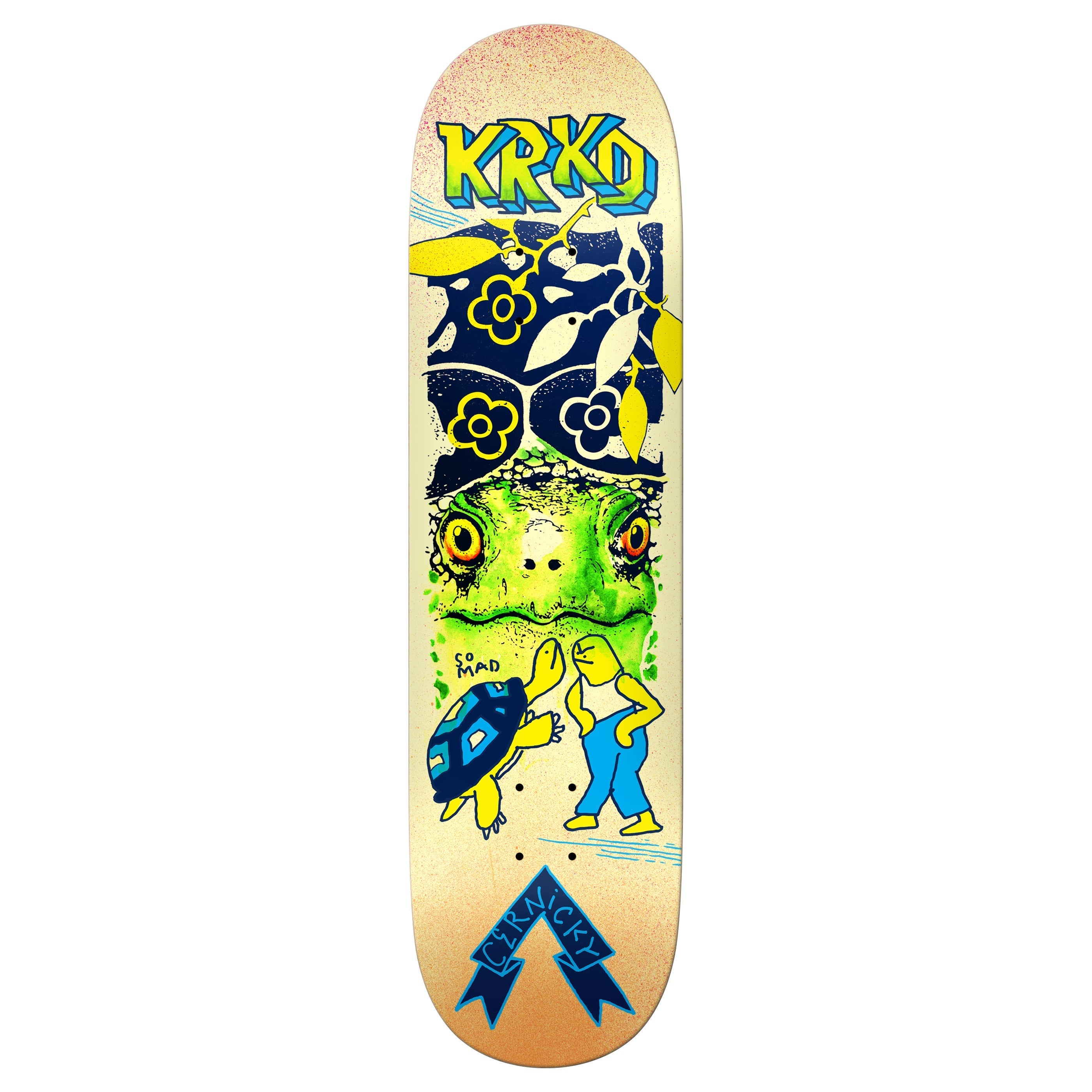 Krooked Skateboard Deck Cernicky Mad Turtle True Fit 8.5" x 31.35"
