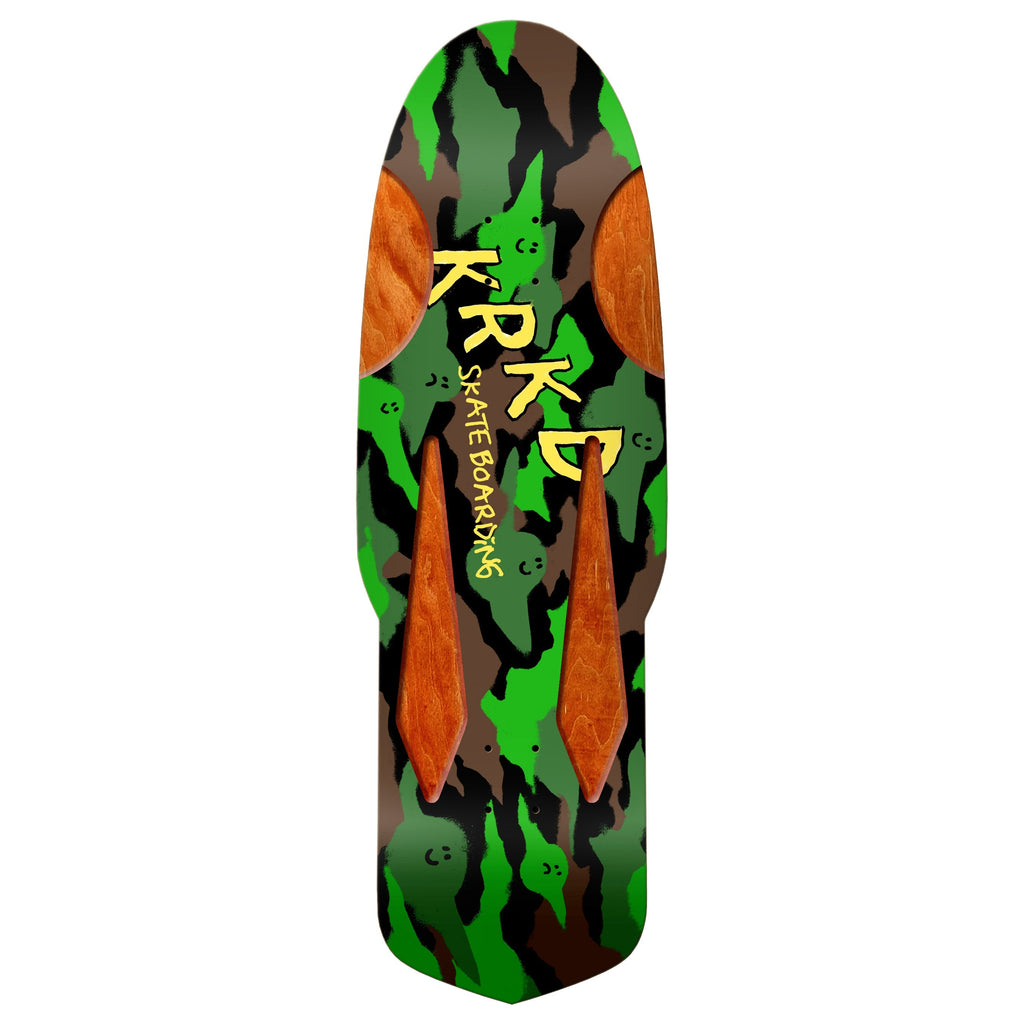 Krooked Skateboard Deck Kamo Diamond Quade Camo 10.75" x 33.95"