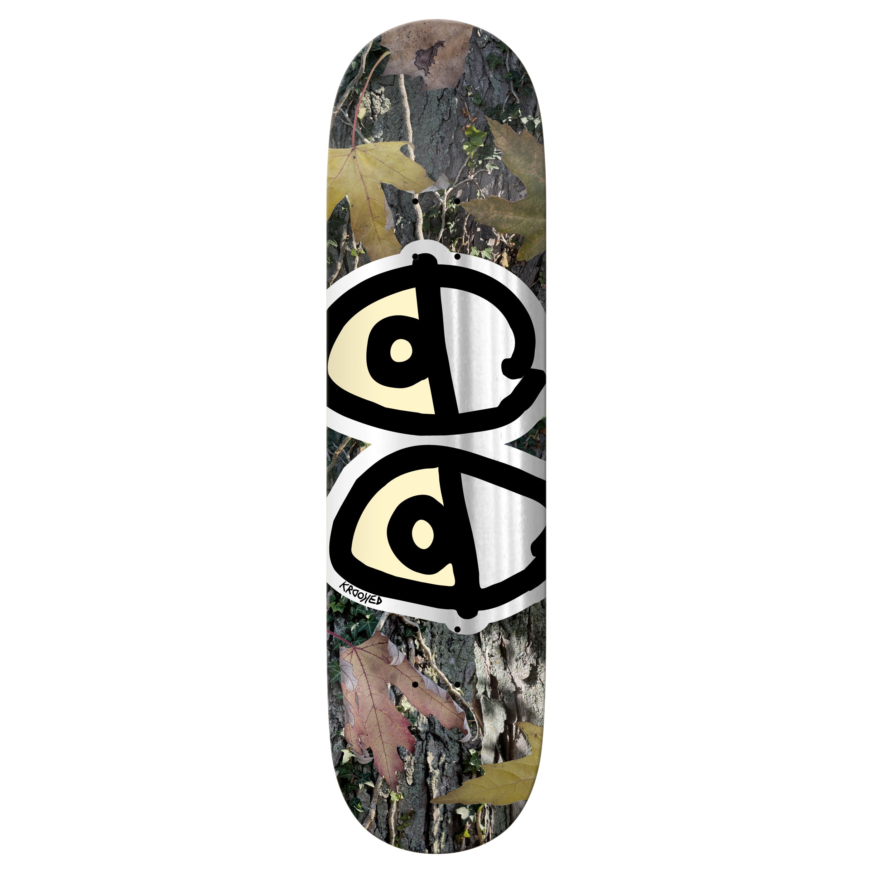 Krooked Skateboard Deck Team Eyes Camo 8.5" x 31.85"