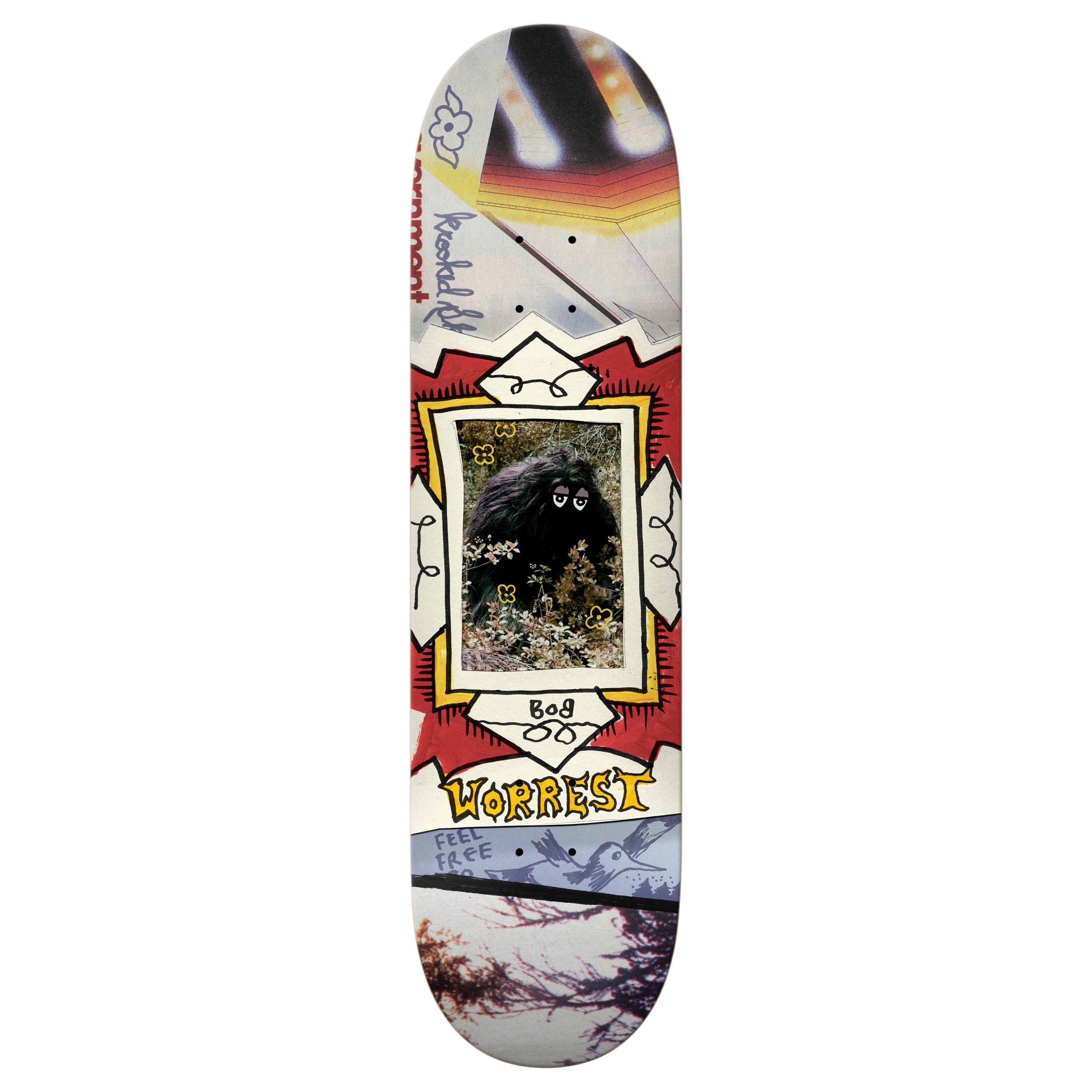 Krooked Skateboard Deck Worrest Big Foot Twin Tail Slick 8.3" x 31.9"