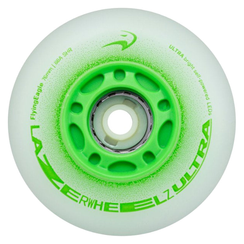 Flying Eagle Lazer Wheelz Ultra LED 76mm/88A Wheels (Pack of 4)