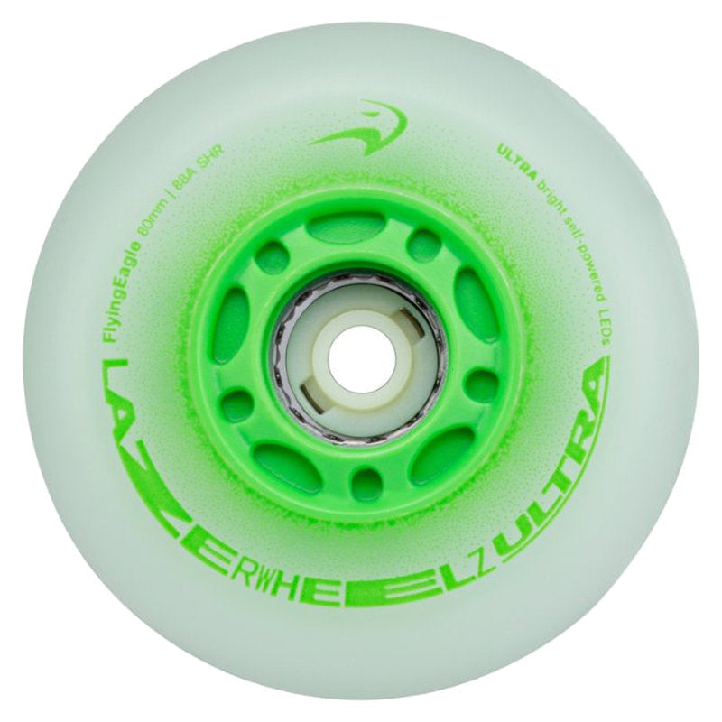 Flying Eagle Lazer Wheelz Ultra LED 80mm/88A Wheels (Pack of 4)