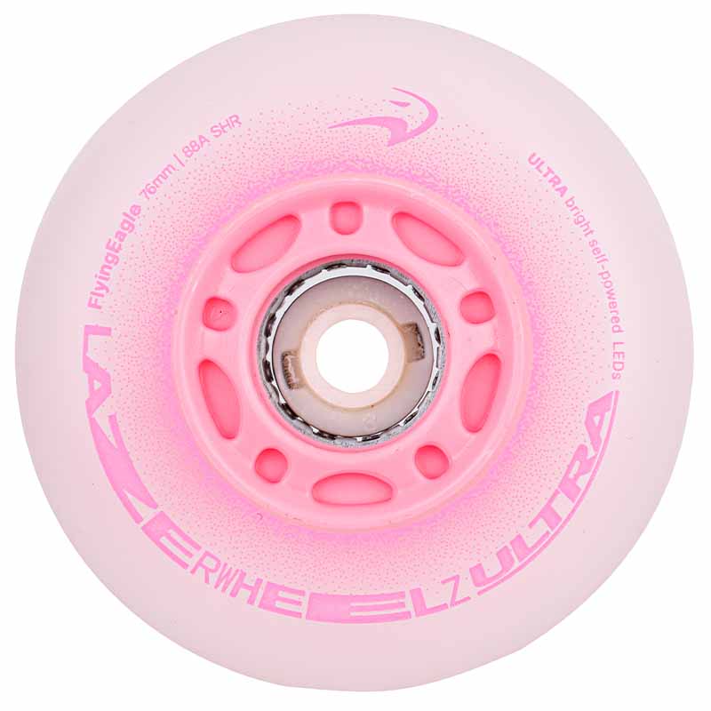 Flying Eagle Lazer Wheelz Ultra LED 76mm/88A Wheels (Pack of 4)