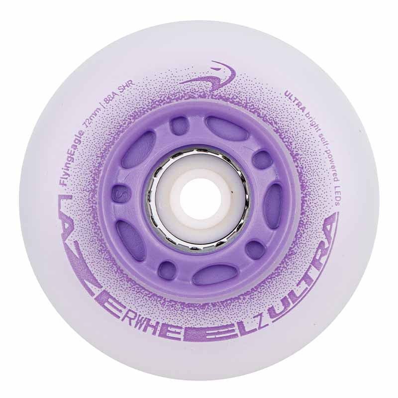 Flying Eagle Lazer Wheelz Ultra LED 76mm/88A Wheels (Pack of 4)