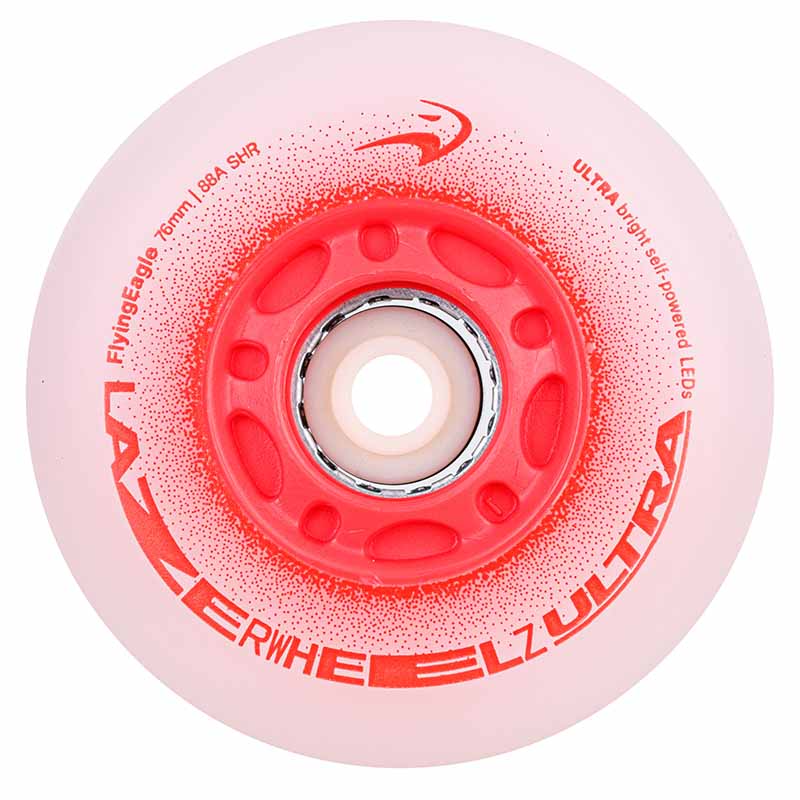 Flying Eagle Lazer Wheelz Ultra LED 76mm/88A Wheels (Pack of 4)