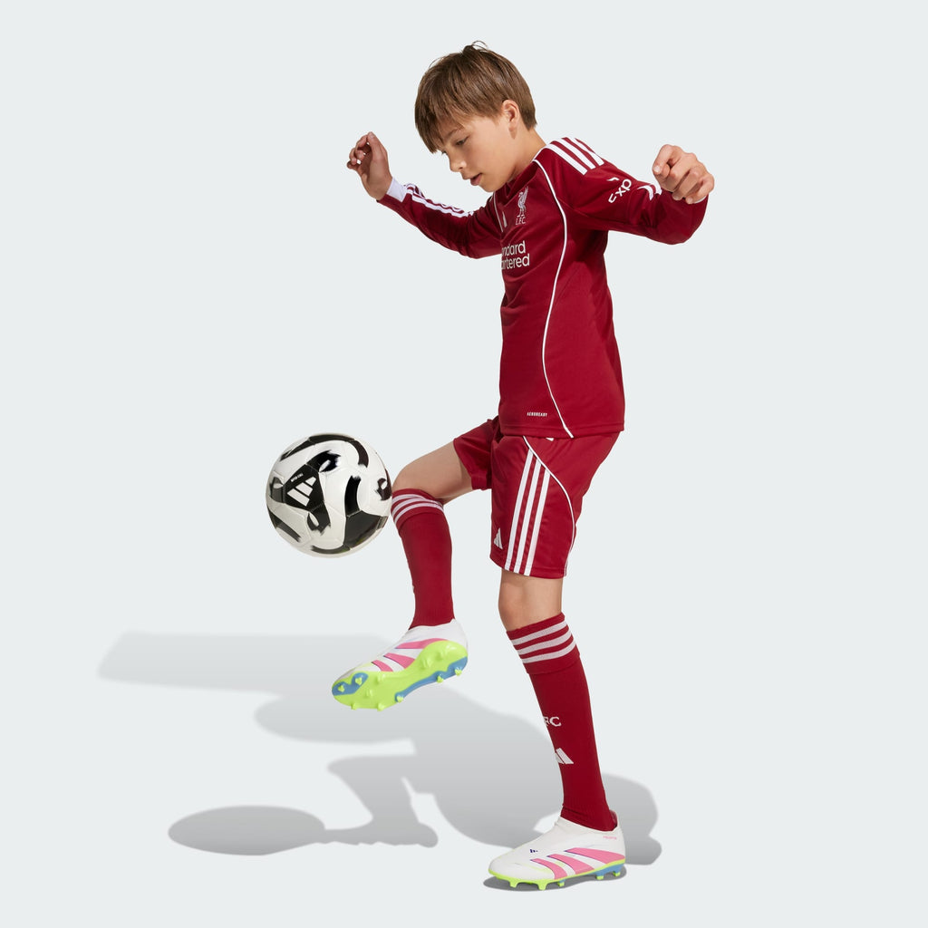 adidas Liverpool FC 25/26 Long Sleeve Home Jersey Kids