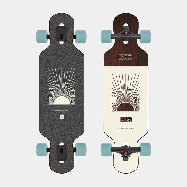 Long Island Dawn Mini Drop Through Longboard Complete 9" x 32.85"