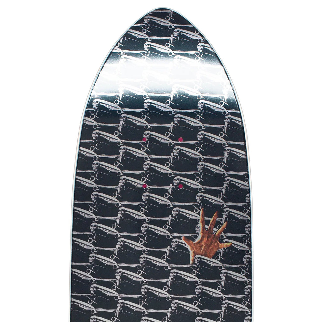 Hockey Skateboard Deck Lonliest Feeling Shaped Black 8.44" x 31.89"