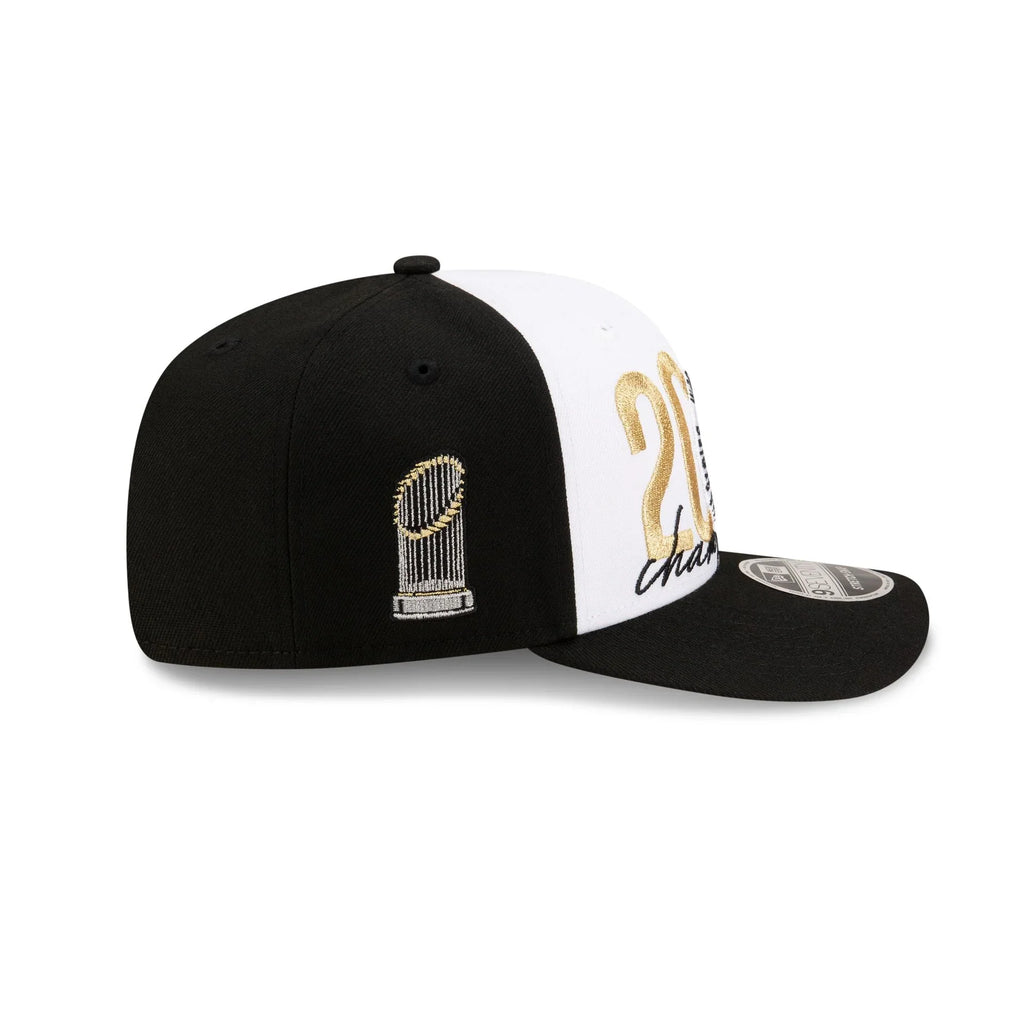 Los Angeles Dodgers MLB New Era Men's White/Black 9Seventy 2024 World Series Champions Locker Room Snapback
