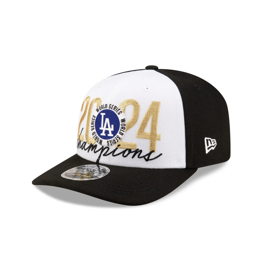 Los Angeles Dodgers MLB New Era Men's White/Black 9Seventy 2024 World Series Champions Locker Room Snapback