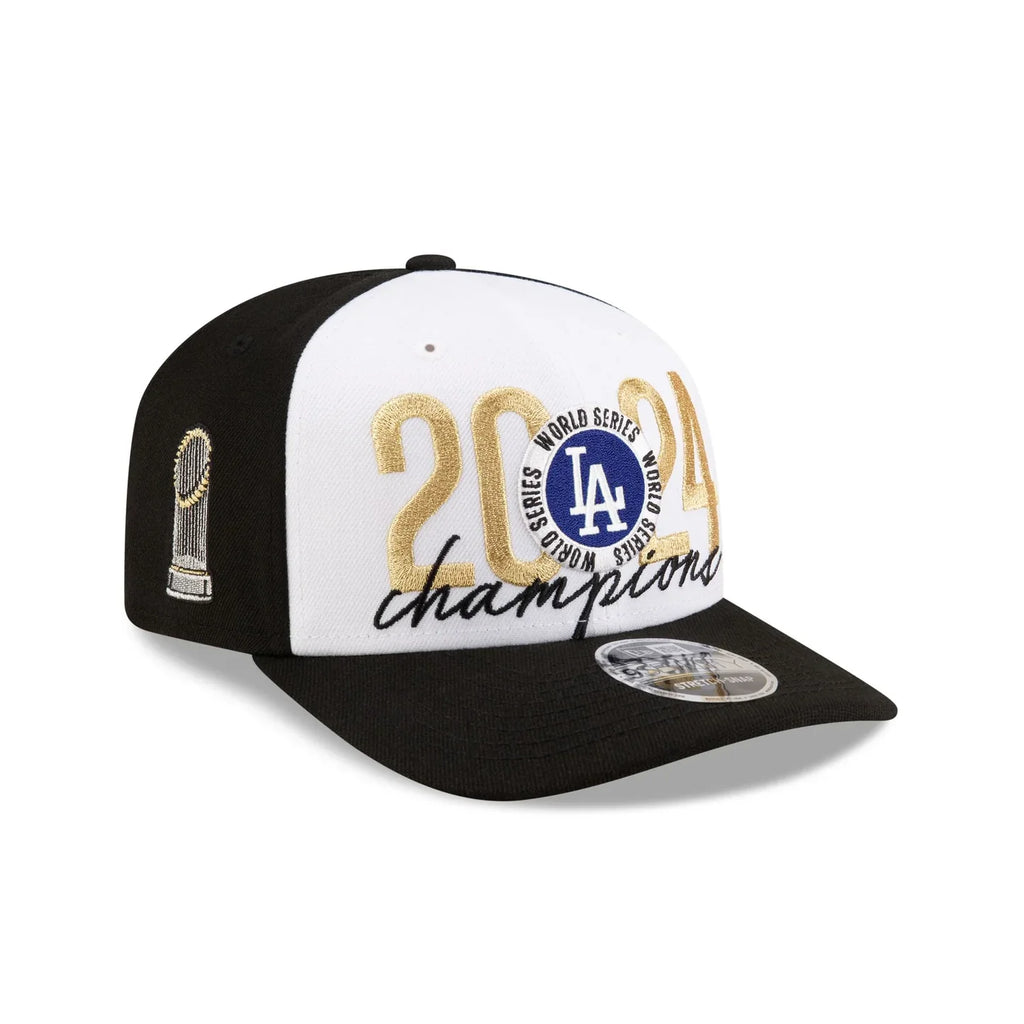 Los Angeles Dodgers MLB New Era Men's White/Black 9Seventy 2024 World Series Champions Locker Room Snapback