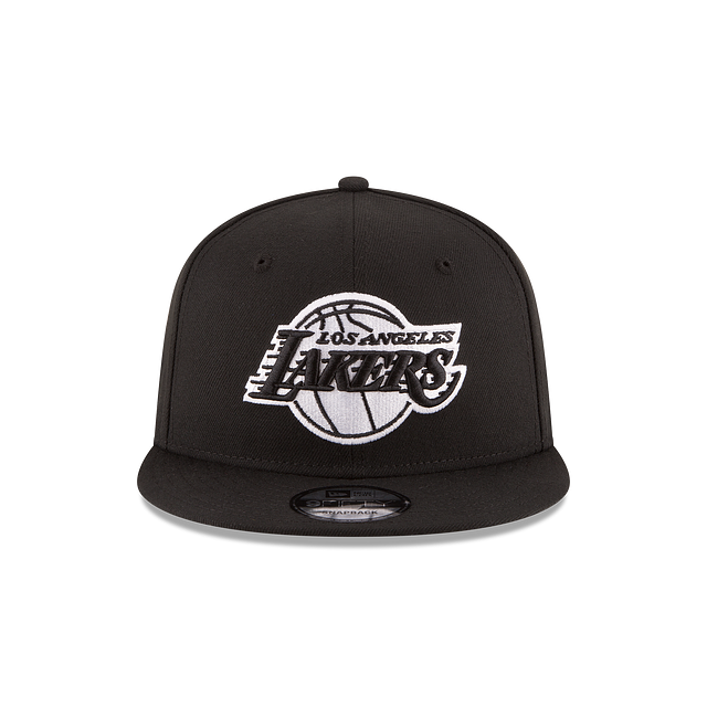 Los Angeles Lakers NBA New Era Men's Black/White 9Fifty Basic Snapback