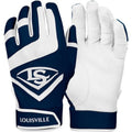 Louisville Slugger Adult Genuine Batting Gloves - Navy / White