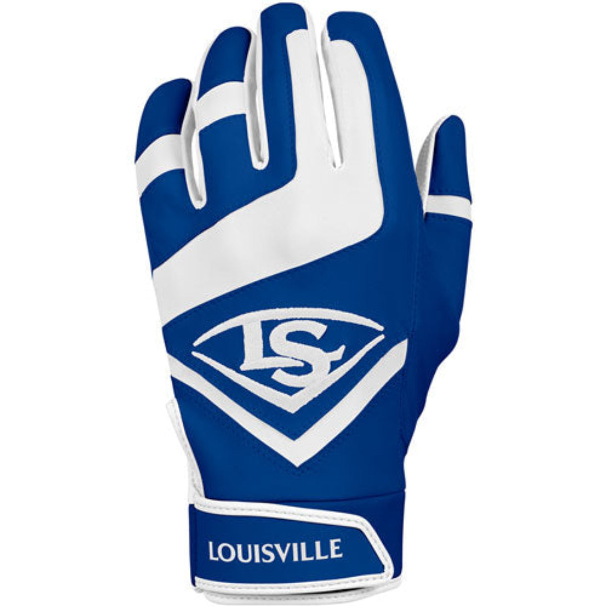 Louisville Slugger Adult Genuine Batting Gloves - Royal / White
