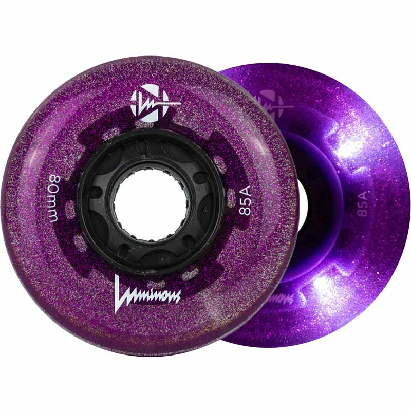 Luminous LED 80mm/85A Wheels (Pack of 4)