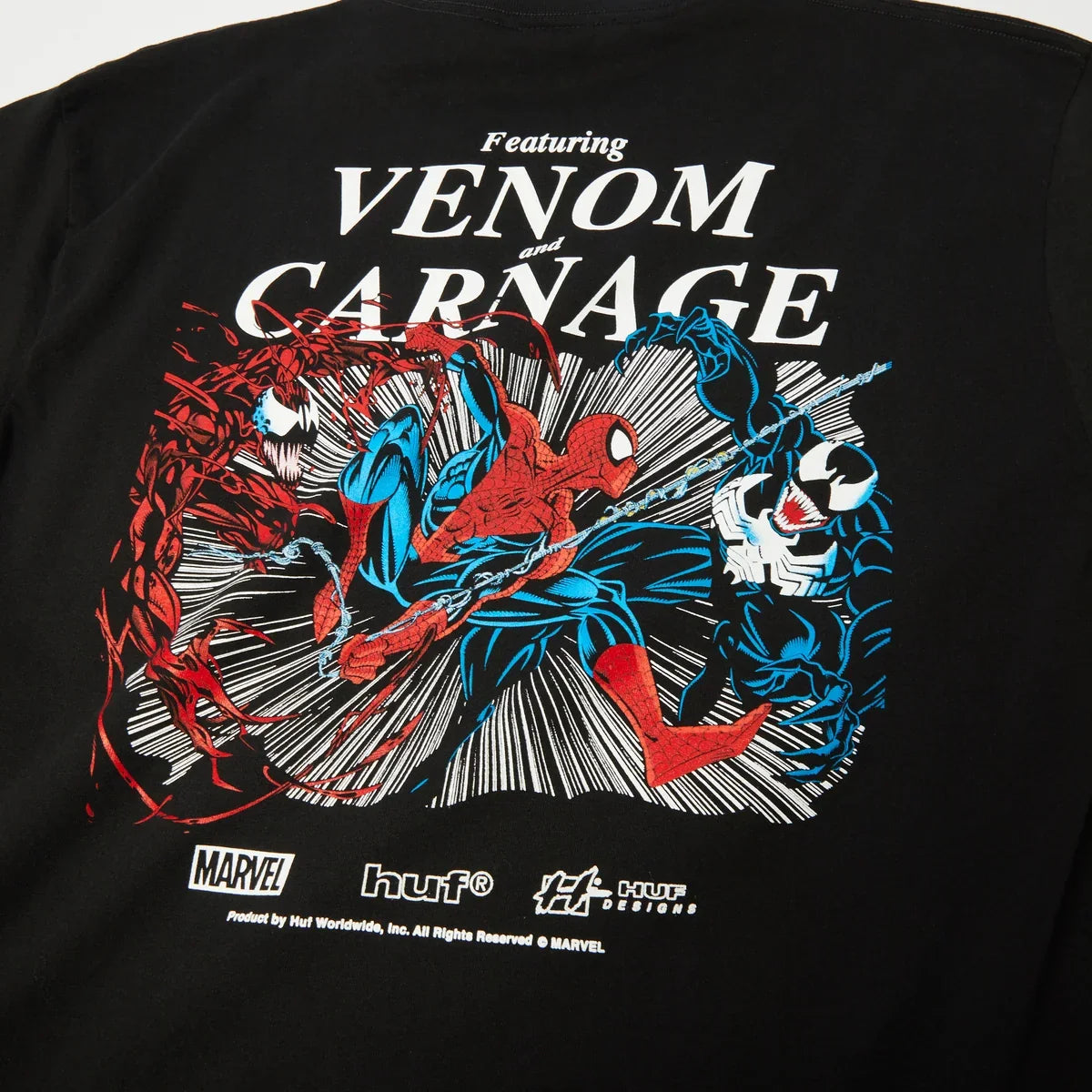 Huf X Spider-Man Maximum Carnage T-Shirt - Black
