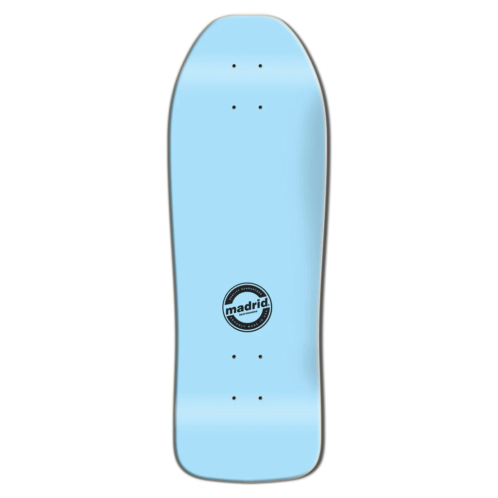 Madrid Skateboard Deck Beau Brown Mayan Re-Issue Light Blue 10.25" x 30"