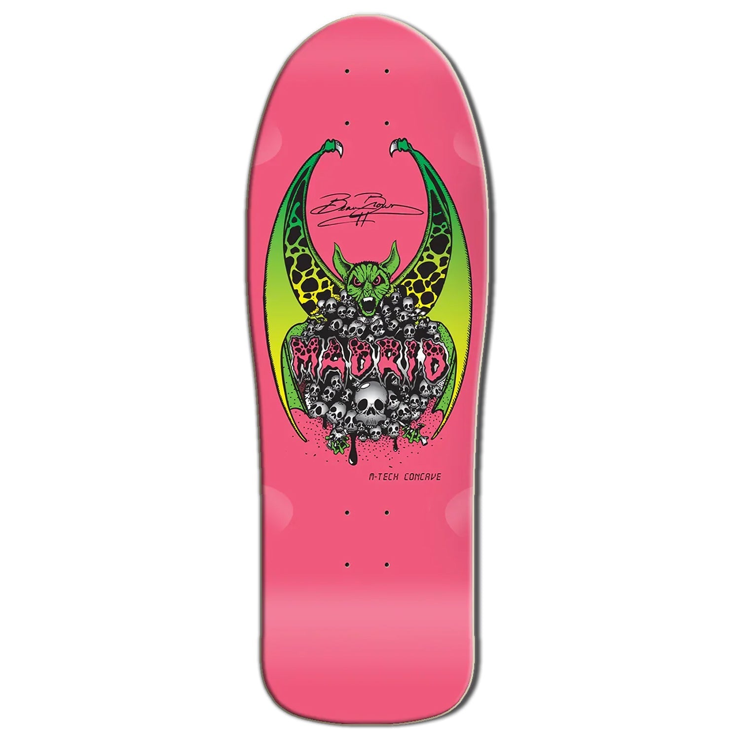 Madrid Skateboard Deck Beau Brown Re-Issue Pink 10.375" x 30.625"