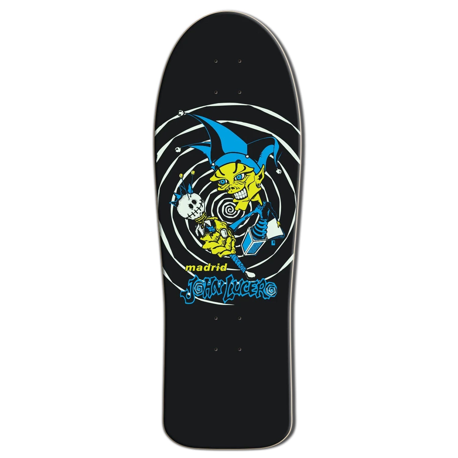 Madrid Skateboard Deck John Lucero Jester Reissue Glow 10.25" x 30"