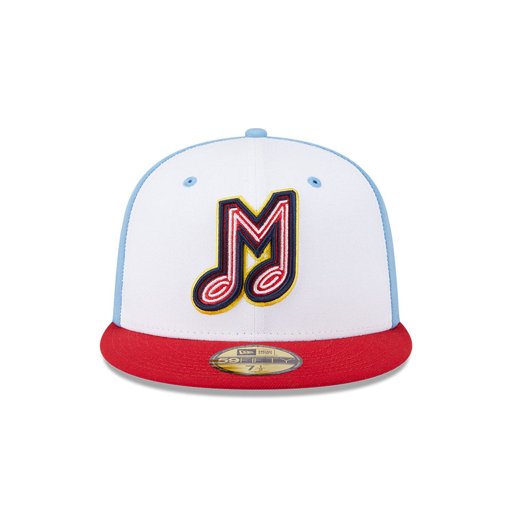 Memphis Redbirds MiLB New Era Men's White/Red 59Fifty Alternate Authentic Collection Fitted Hat