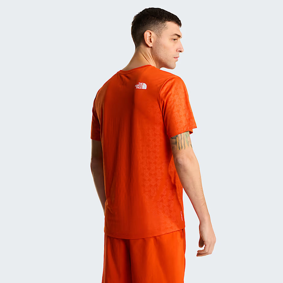 The North Face - Men's 24/7 Pentadome Embossed Reg Short-Sleeve Tee - Lava Red