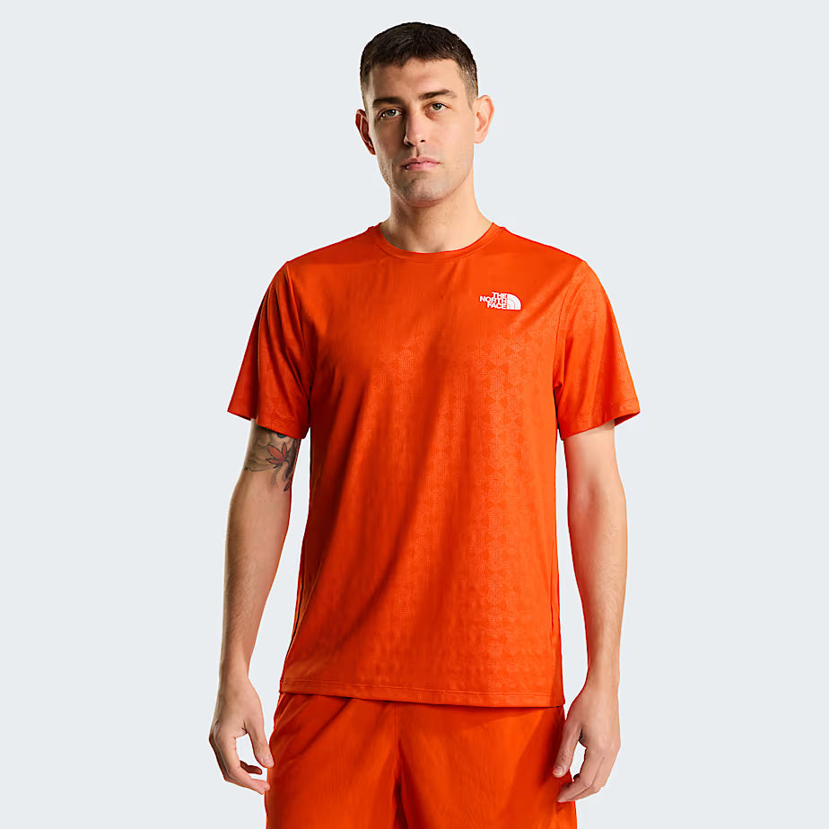 The North Face - Men's 24/7 Pentadome Embossed Reg Short-Sleeve Tee - Lava Red