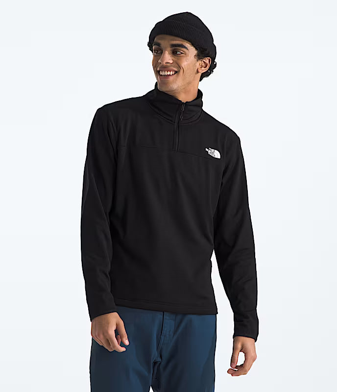 The North Face - Cedar Trail Grid Fleece 1/4 - Men's - TNF Black