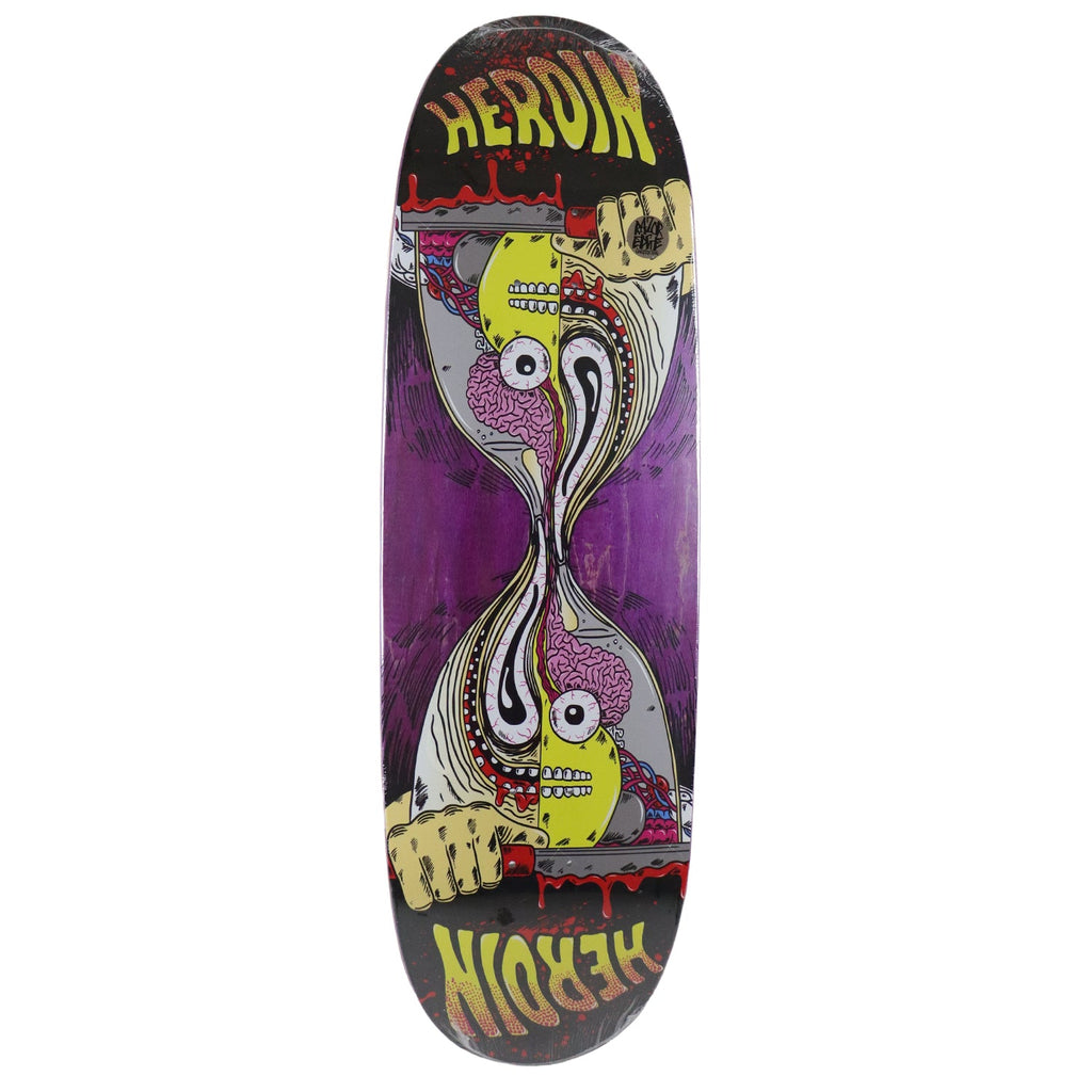 Heroin Skateboard Deck Merged Anatomy Razoregg (Assorted) 9.25" x 32"