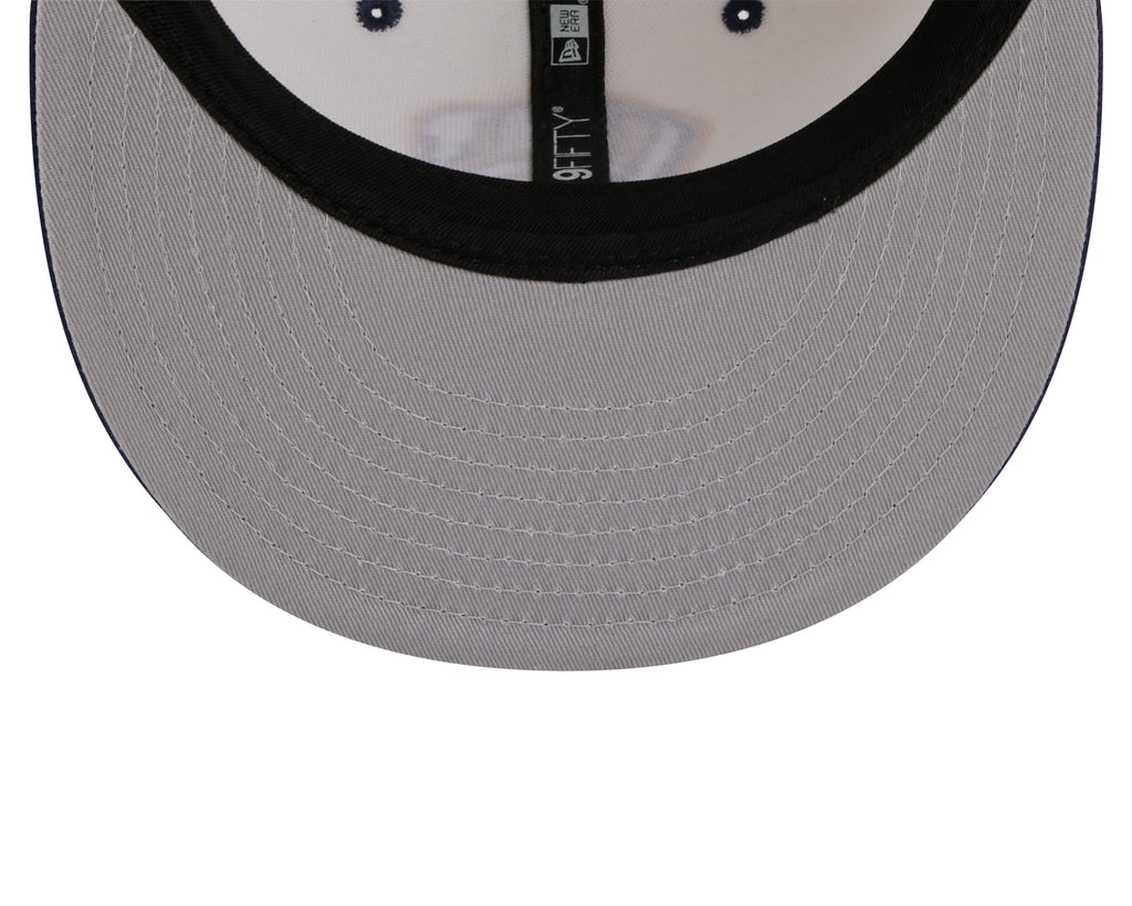 Milwaukee Brewers MLB New Era Men's Cream/Navy 9Fifty Mascot Pin Snapback