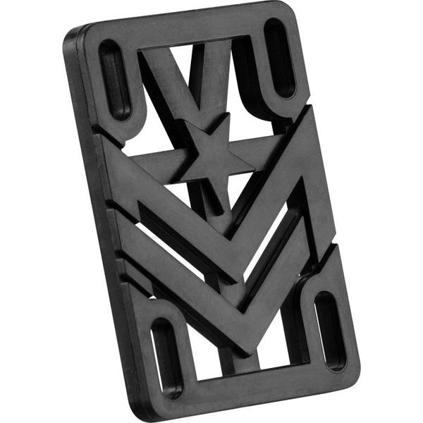 Mini Logo 1/4" Rigid Riser Pad Set 2-Pack Black