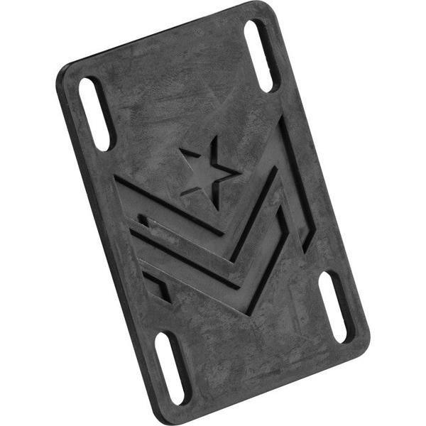 Mini Logo .10" Rubber Riser Pad Set 2-Pack Black