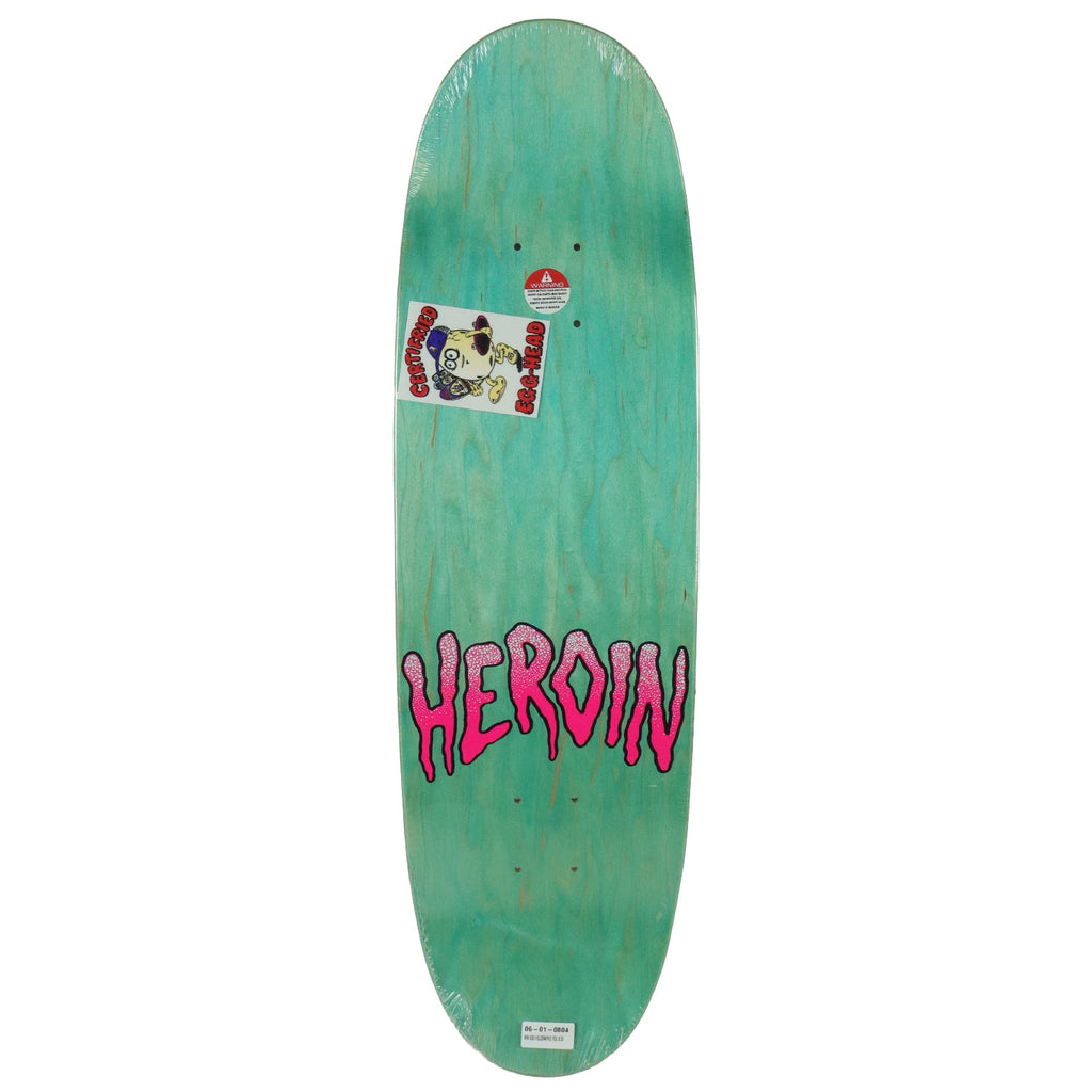 Heroin Skateboard Deck Mini Egg Holographic Foil 8.38" x 28.5"