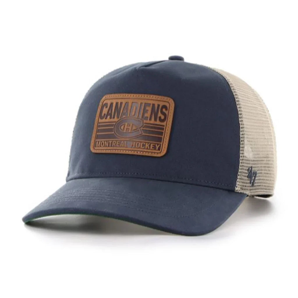 Montreal Canadiens NHL 47 Brand Men's Navy Squamish Hitch Trucker Snapback