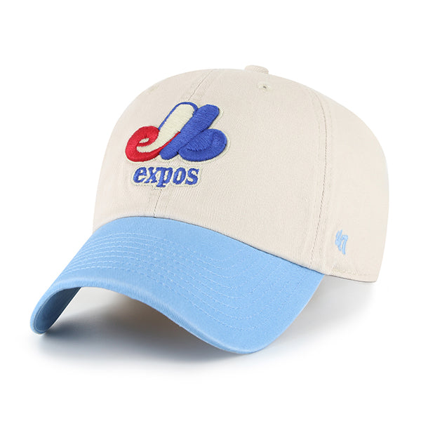 Montreal Expos MLB 47 Brand Men's Beige Clean Up Grand Stand Adjustable Hat
