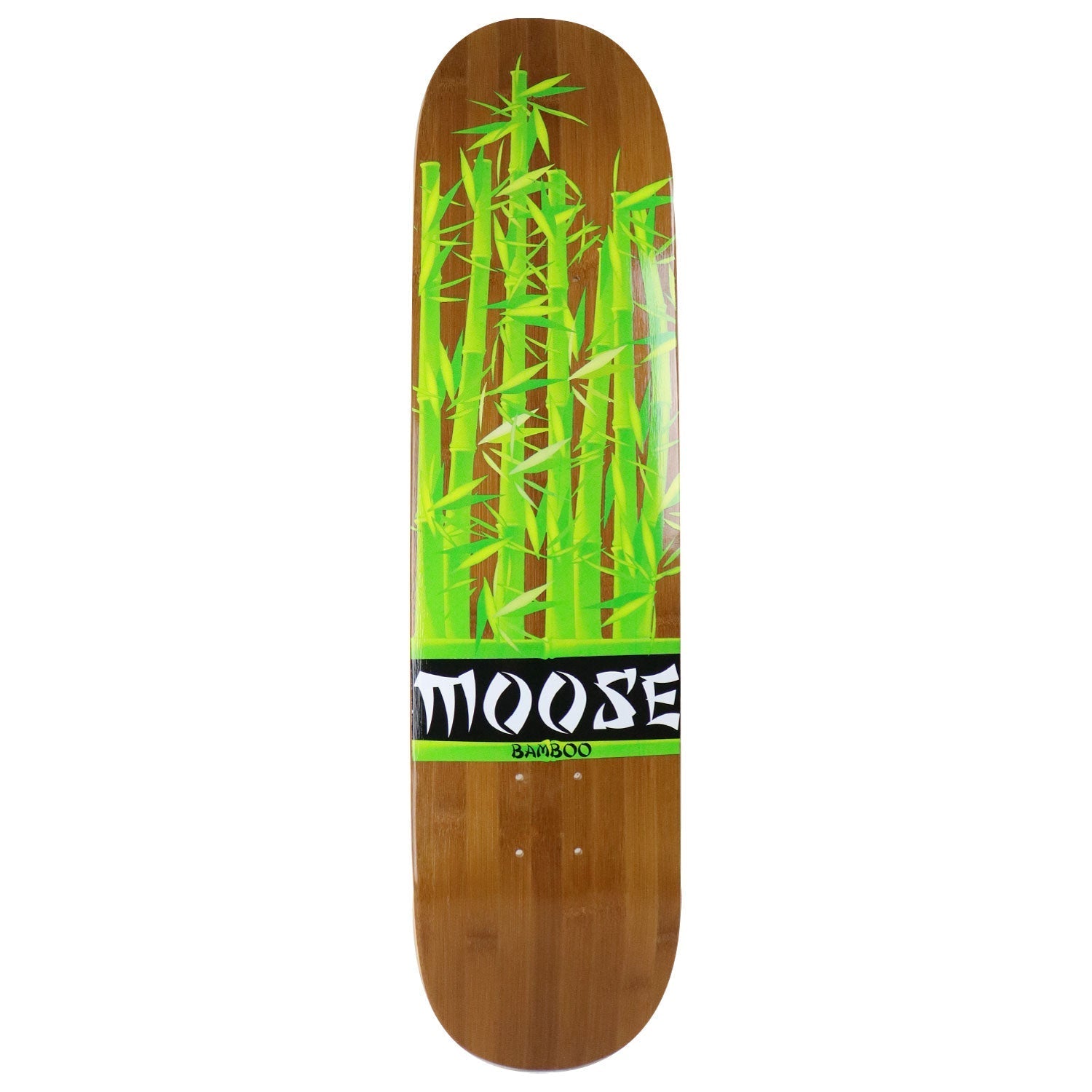 Moose Skateboard Deck Bamboo Leaves 8.5"