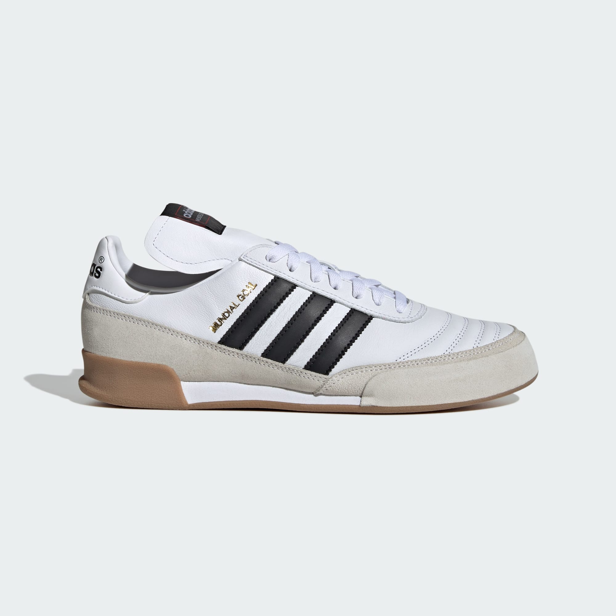 Adidas Mundial Goal Indoor Soccer Shoes - White/Black