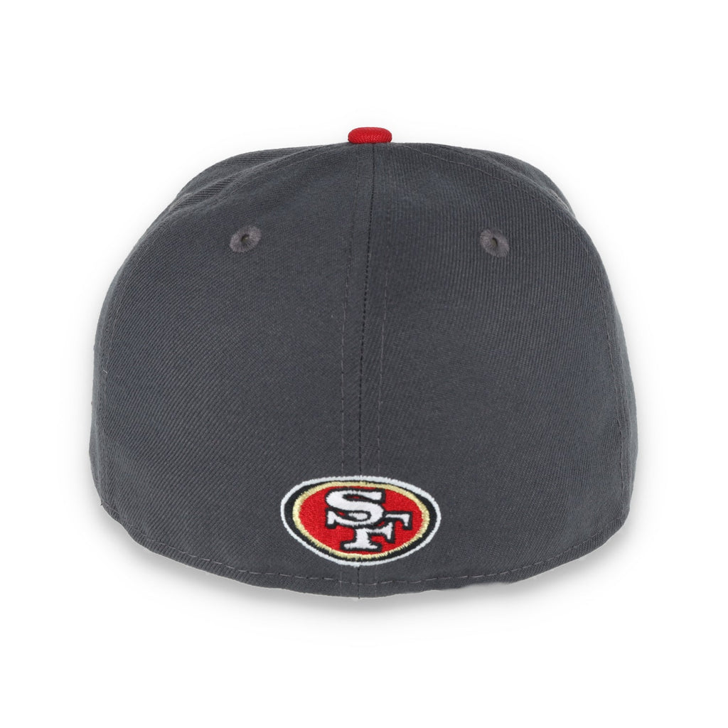 NEW ERA SAN FRANCISCO 49ERS GOTHIC SCRIPT 2TONE 59FIFTY FITTED- HEATHER GREY/RED
