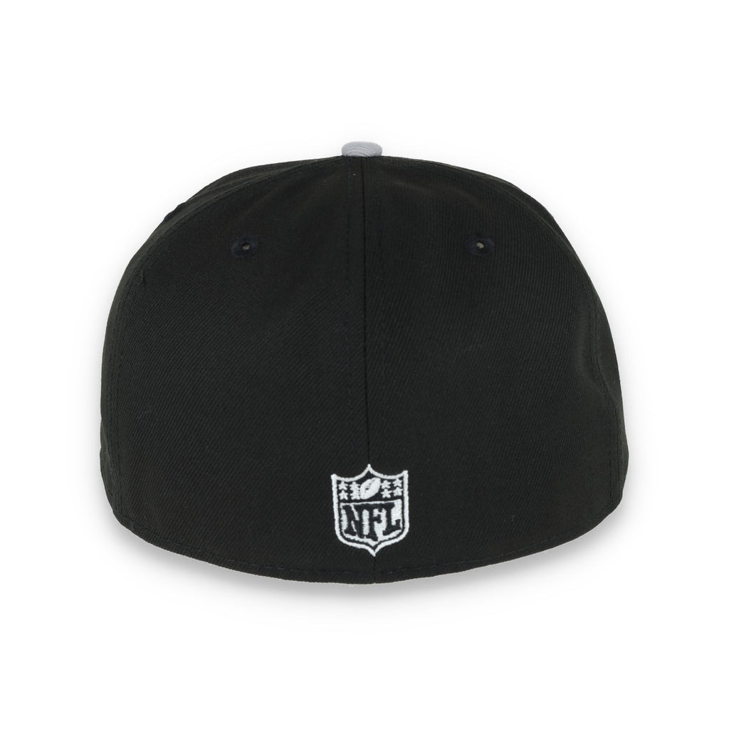 NEW ERA LAS VEGAS RAIDERS SUGAR SKULL 59FIFTY FITTED HAT-BLACK/GREY