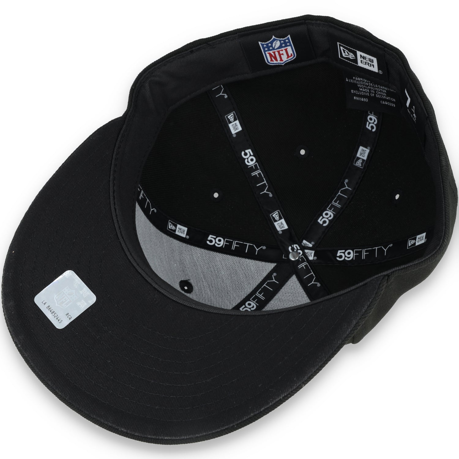 NEW ERA LAS VEGAS RAIDERS SUGAR SKULL 59FIFTY FITTED HAT-BLACK/WHITE