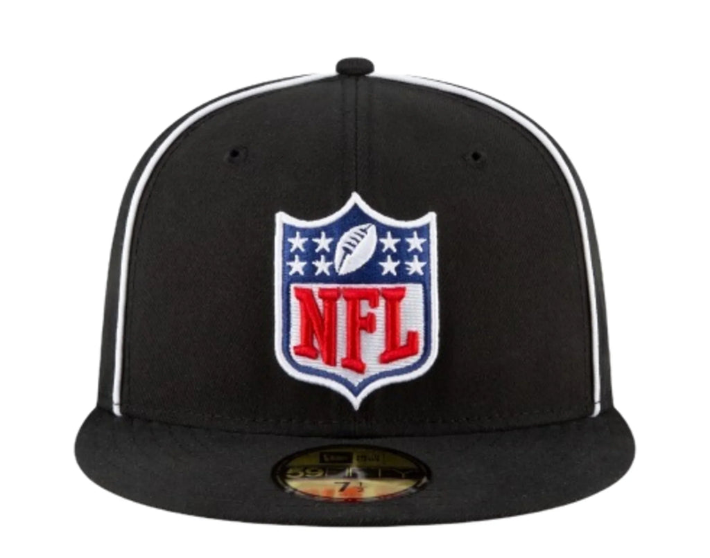 NFL Shield Logo New Era Men's Black 59Fifty On Field Officials Fitted Hat