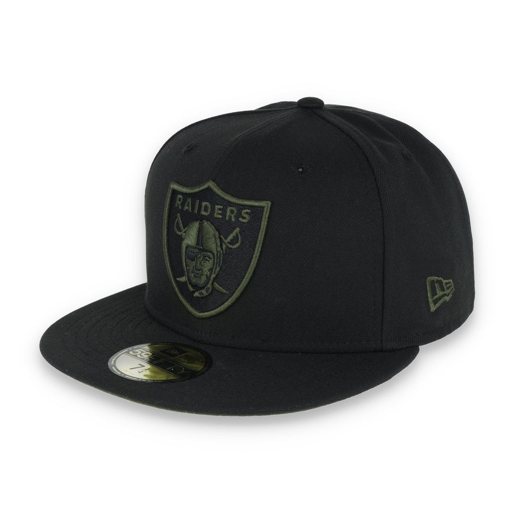 New Era Las Vegas Raiders Shield 59FIFTY Fitted HAT-RIFLE GREEN