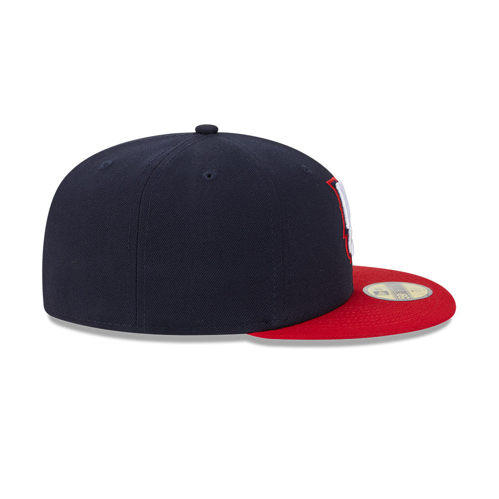 New Hampshire Fisher Cats MiLB New Era Men's Navy/Red 59Fifty Authentic Collection Fitted Hat