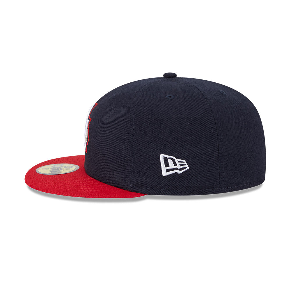 New Hampshire Fisher Cats MiLB New Era Men's Navy/Red 59Fifty Authentic Collection Fitted Hat