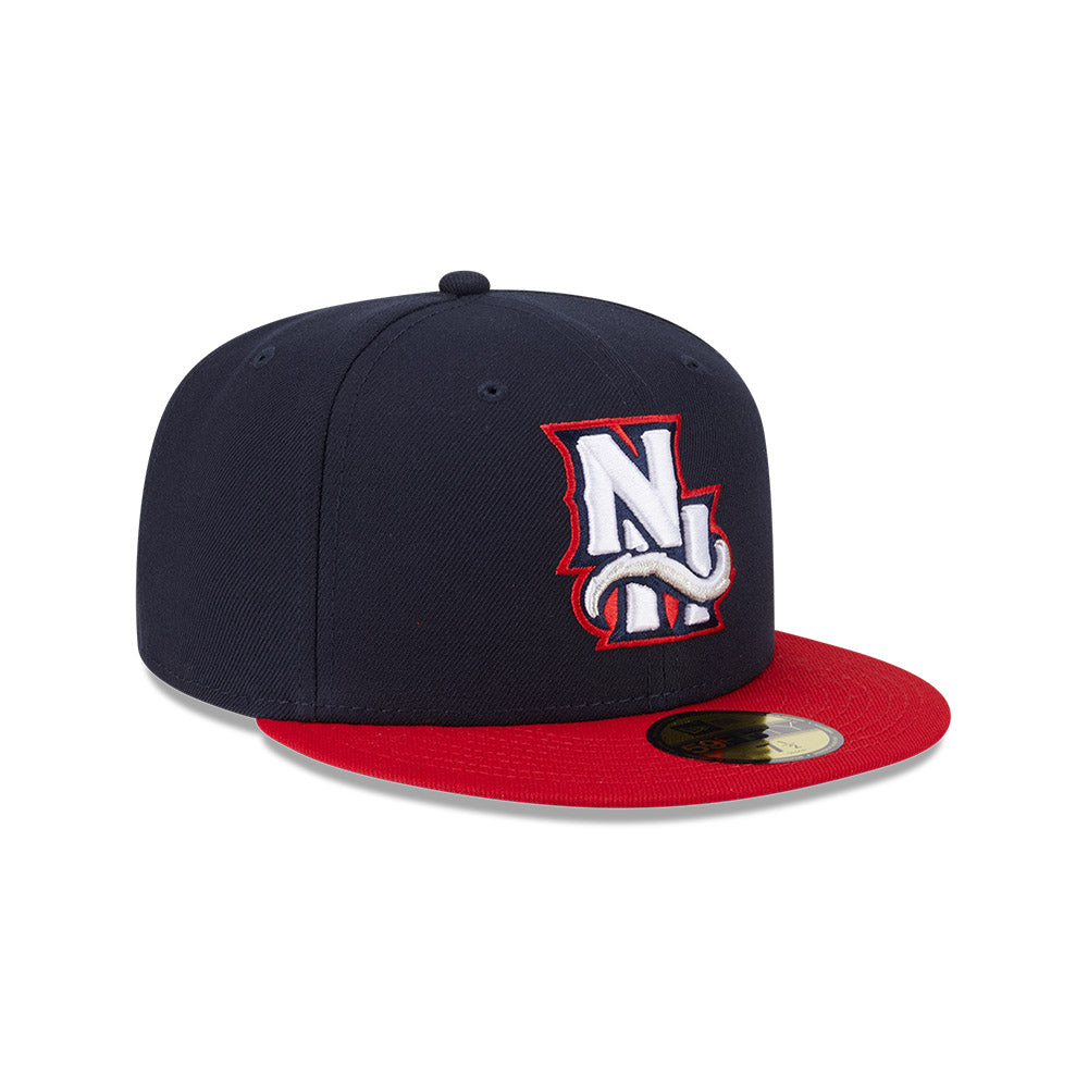 New Hampshire Fisher Cats MiLB New Era Men's Navy/Red 59Fifty Authentic Collection Fitted Hat