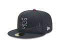 New York Mets MLB New Era Men's Graphite 59Fifty 2024 City Connect Fitted Hat