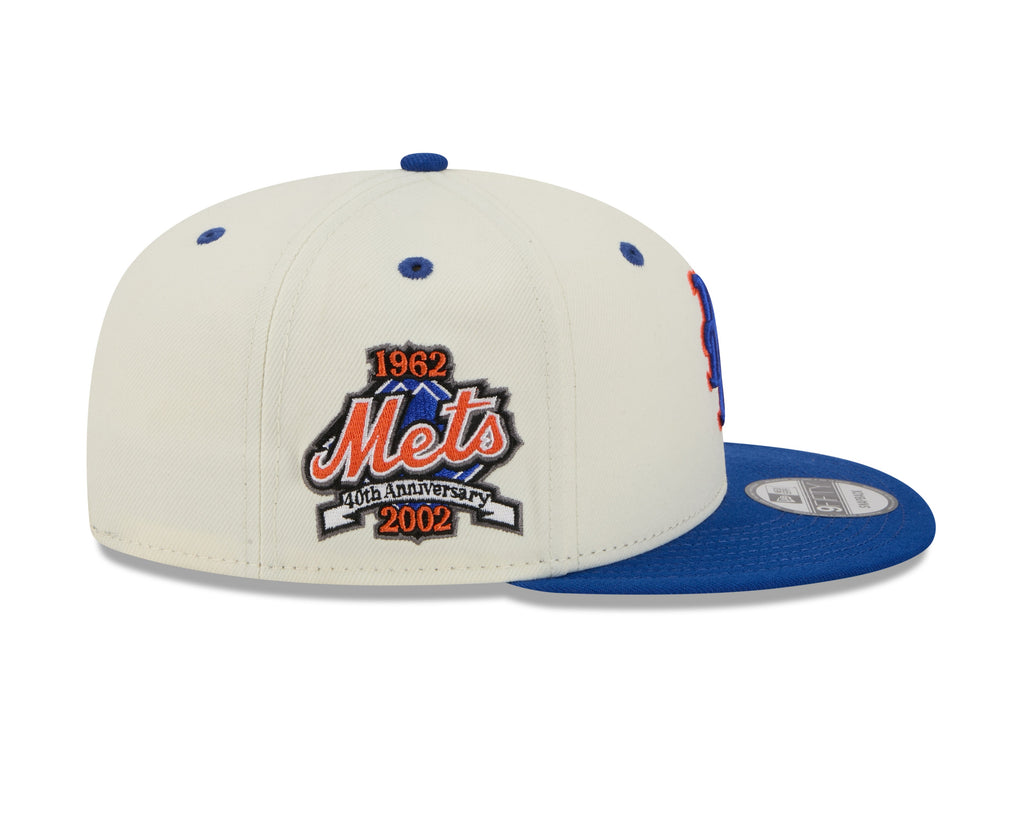 New York Mets MLB New Era Men's Cream/Royal Blue 9Fifty Mascot Pin Snapback