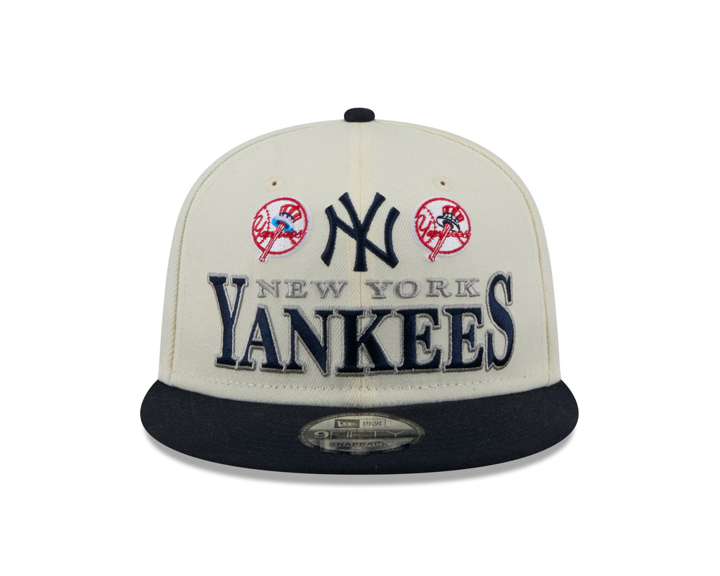 New York Yankees MLB New Era Men's Cream/Navy 9Fifty Two Tone Archive Snapback